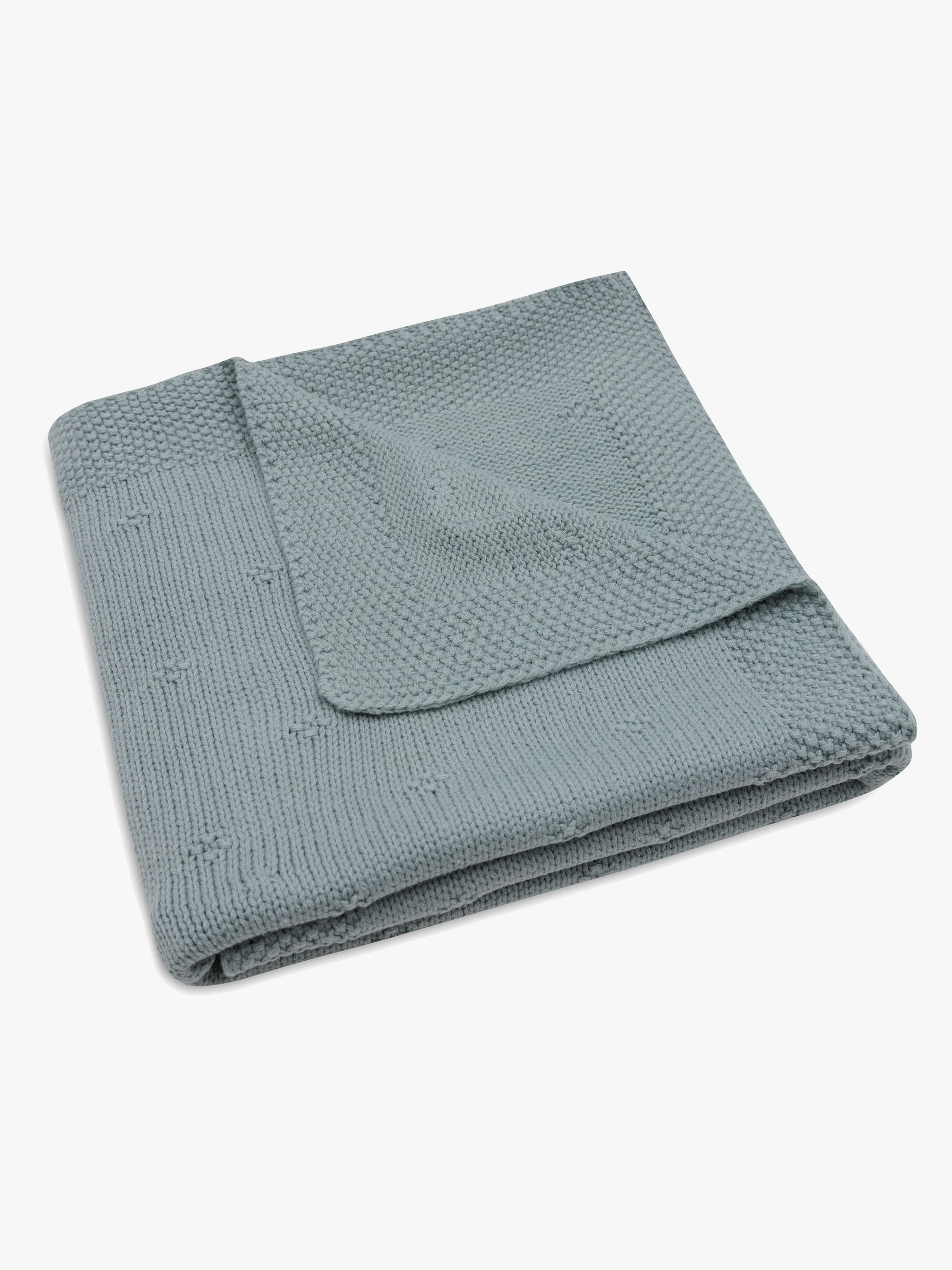 Jollein Strick-Decke Cozy, Sea Green