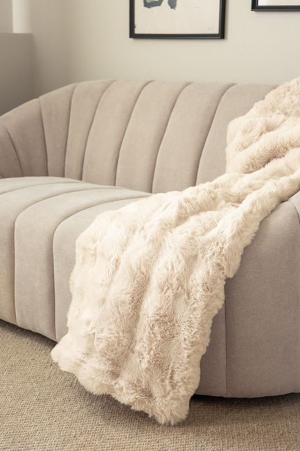 KMCarpets Bubble Decke 150x220, Natur