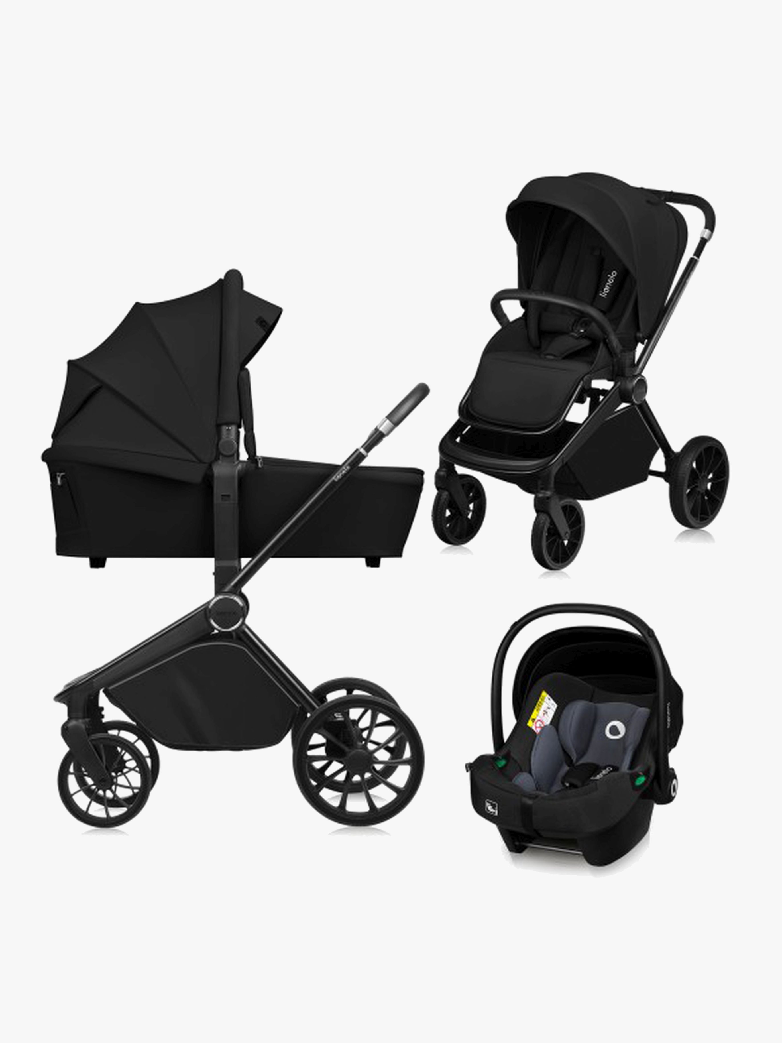 MIKA Plus 3-in-1 Kombikinderwagen, Black Onyx