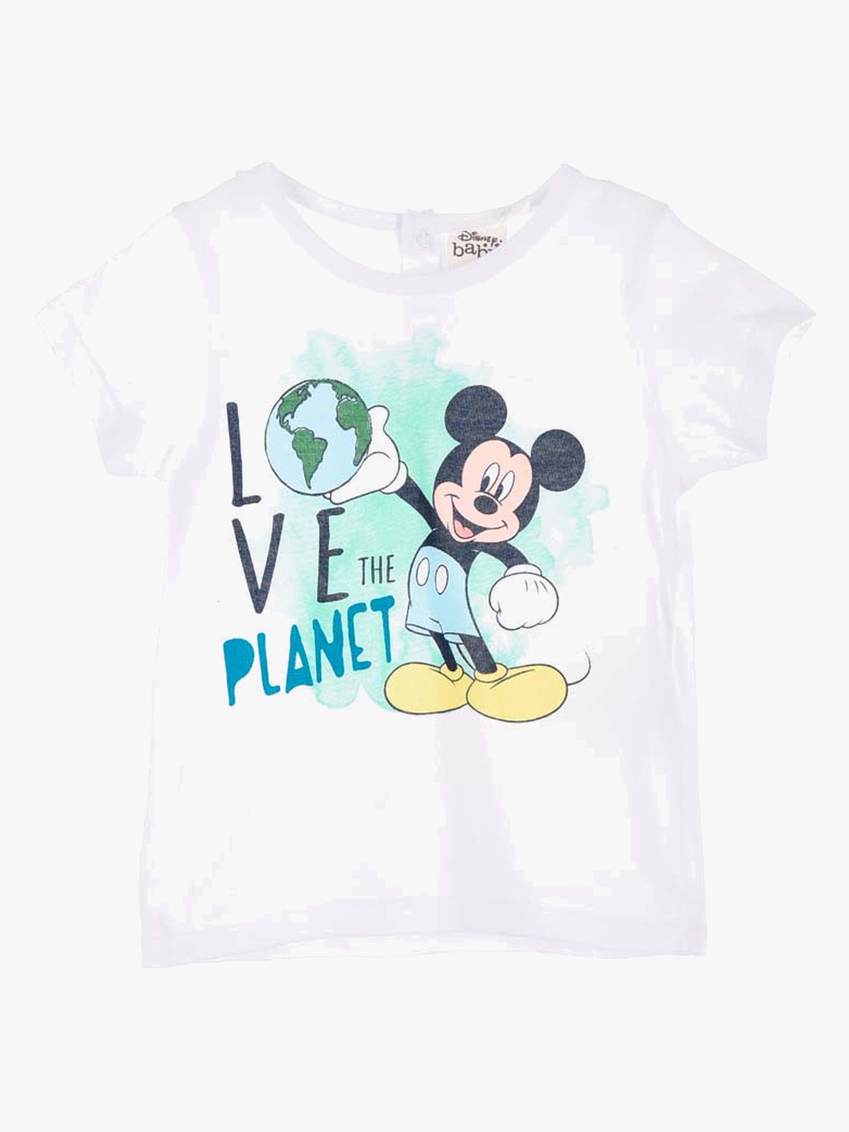 Disney Micky Maus T-Shirt, Weiß, 6 Monate