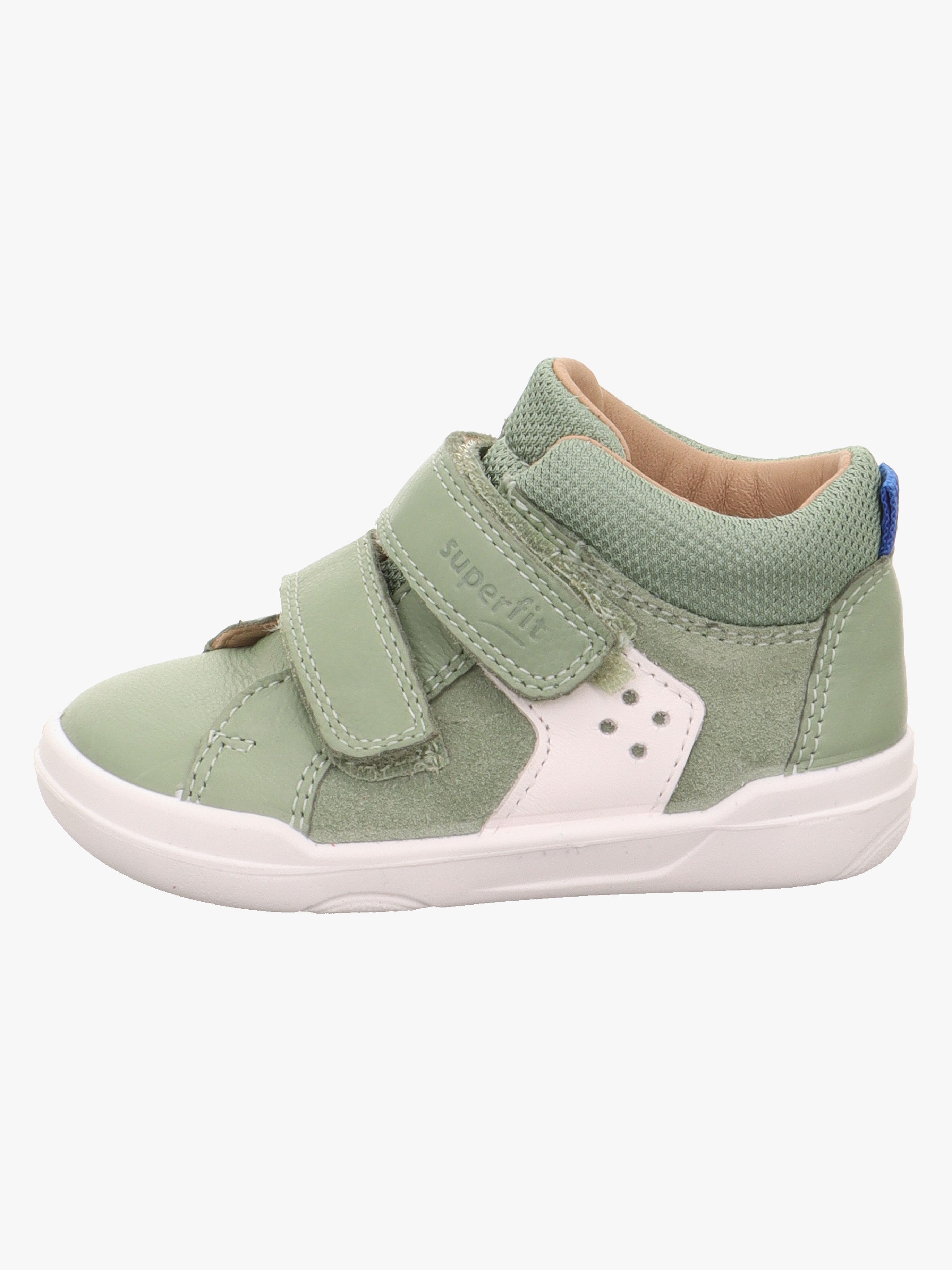 Superfit Superfree Barefoot Kinder Sneaker, Light Green/White, 24, Kinderschuhe