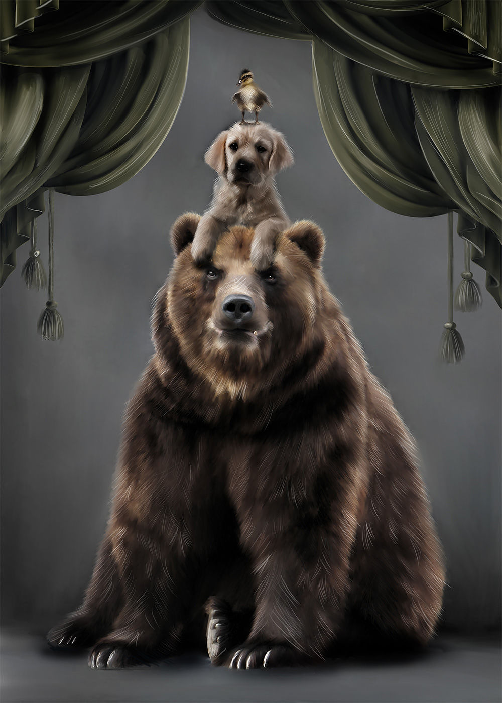 Poster 70x100 Teddy & buds