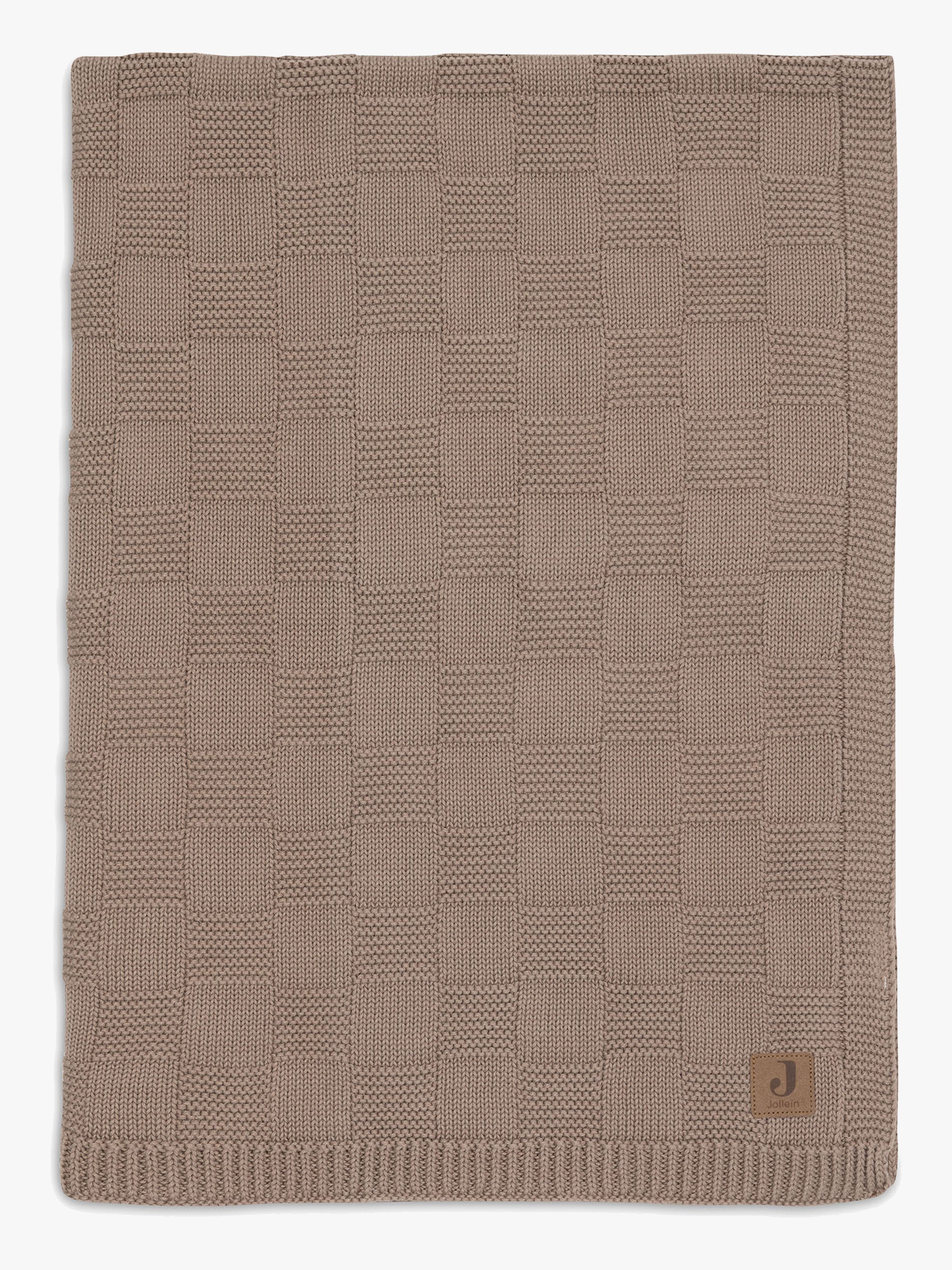 Decke 75x100 cm Box Knit, Milky Coffee