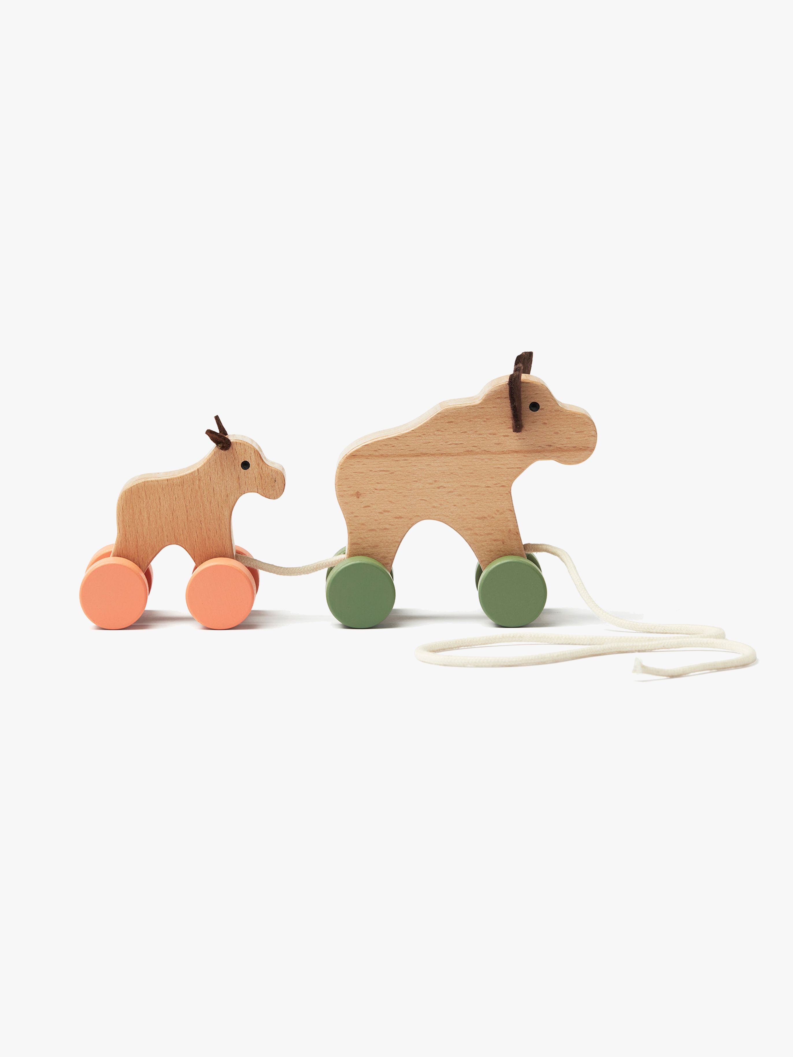 Kids Concept EDVIN Nachziehtier Elchfamilie