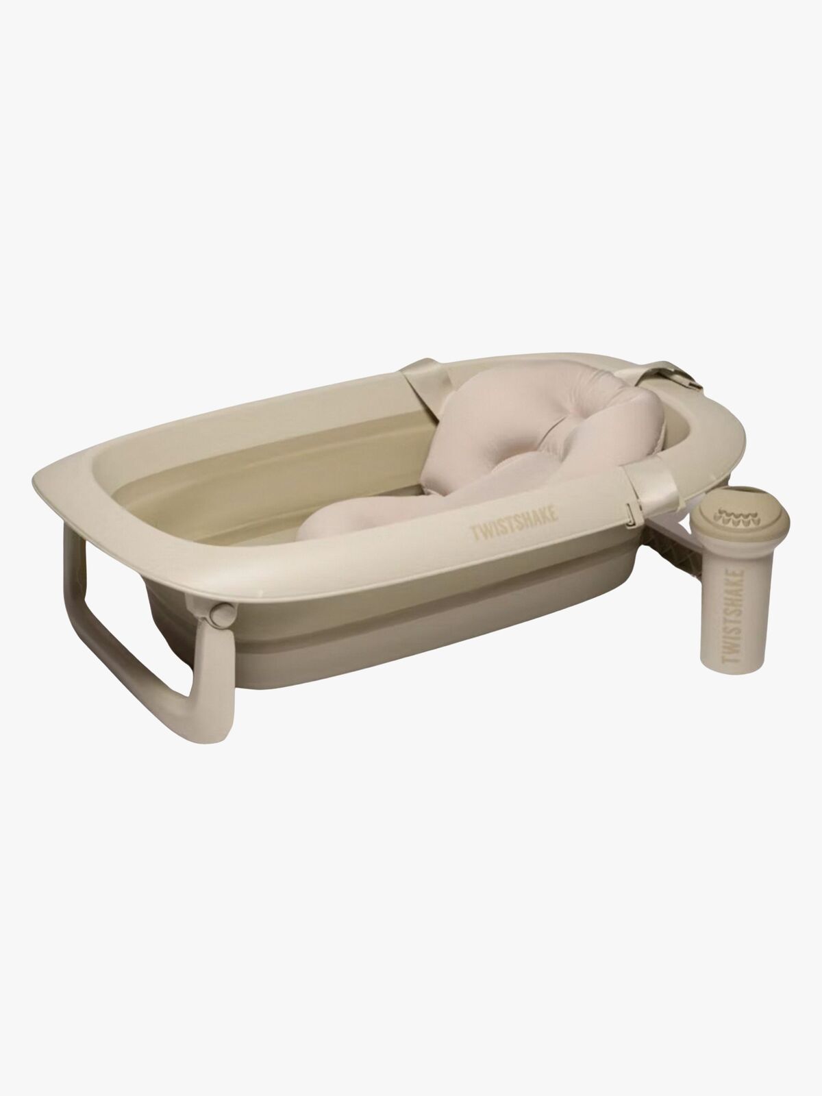 Twistshake Limited Edition Badewanne inkl. Badestütze & Duschkanne, Faded Beige