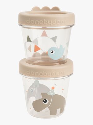 Done By Deer Celebration Brotdose 2er-Pack, Sand