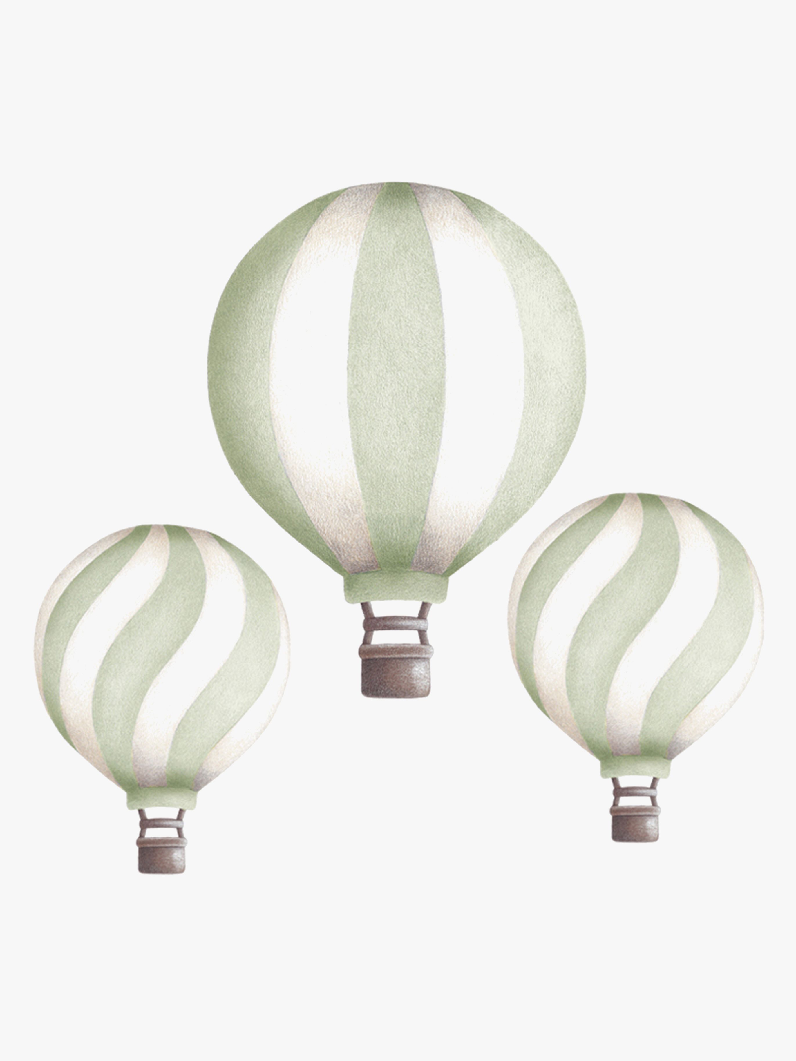 Stickstay Vintage Balloon Set Wandsticker, Pistachio