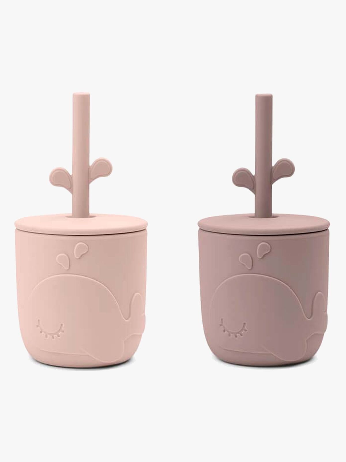 Done By Deer Wally Trinkhalmbecher 2er-Pack, Powder