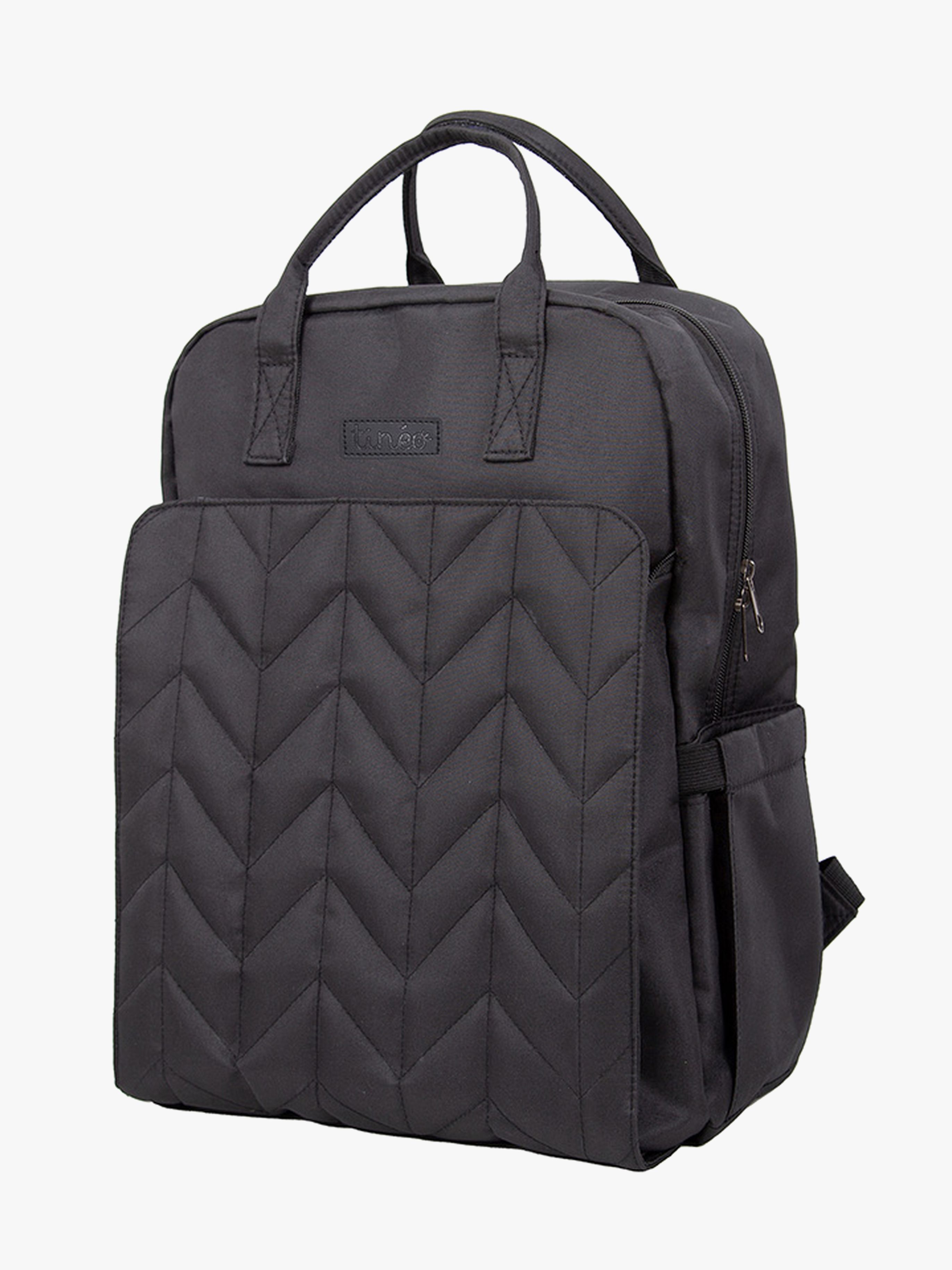 Tineo Wickeltasche Rucksack, Quilt Schwarz