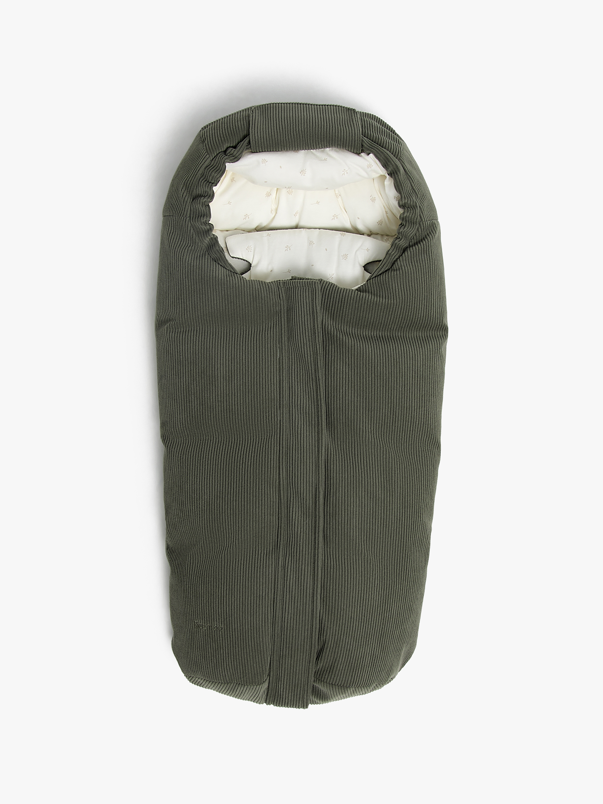Beemoo Mini Winterfußsack, Green Corduroy/Leaf, Winterfußsäcke