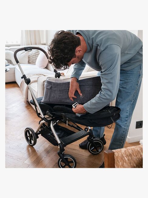 Doomoo Babynest/Babytragetasche 3-in-1, Grau
