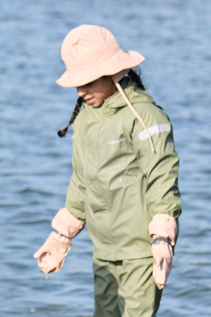 Nordbjørn Båtlandet Regenhut und Regenhandschuhe, Rosa