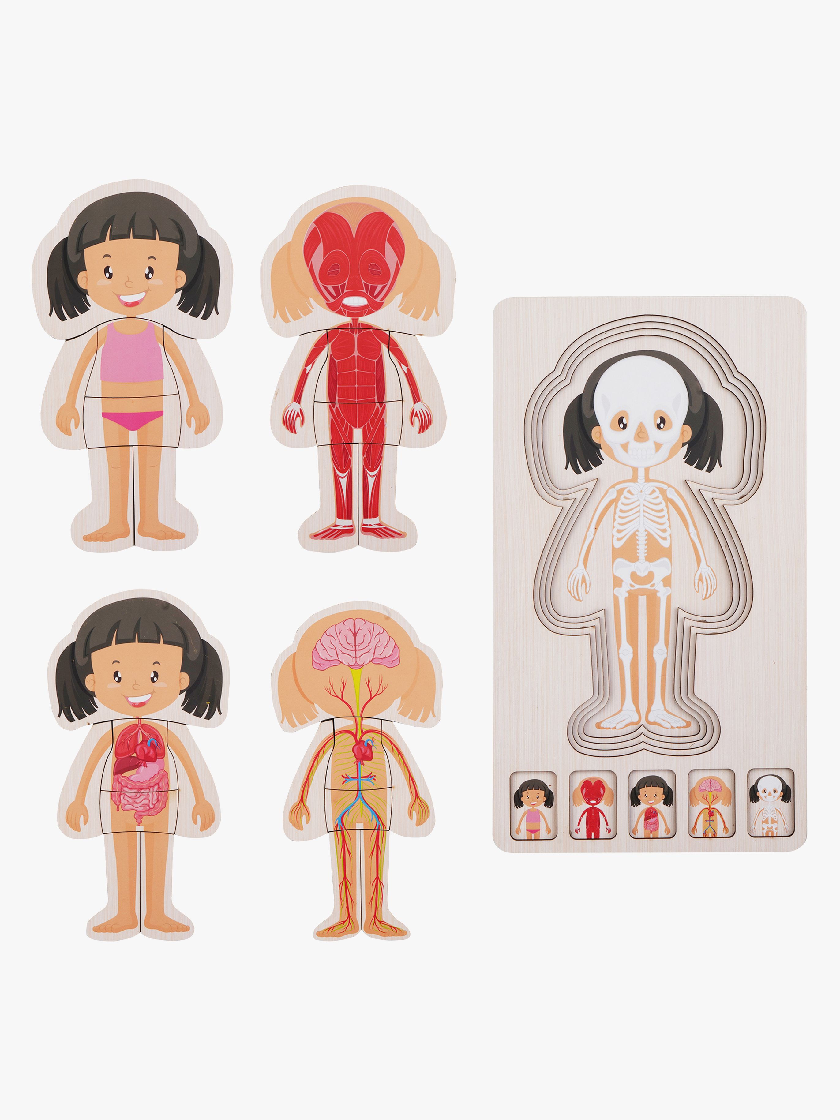 Barbo Toys Körperpuzzle, Rosa