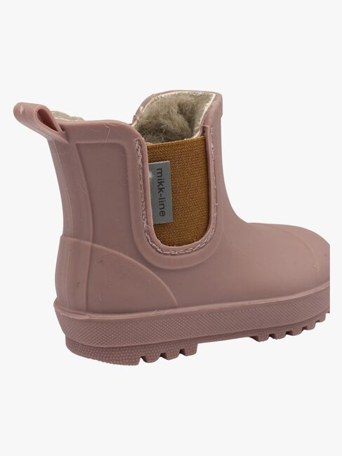 Mikk-Line Gefütterte Gummistiefel Wollmischung, Twilight Mauve