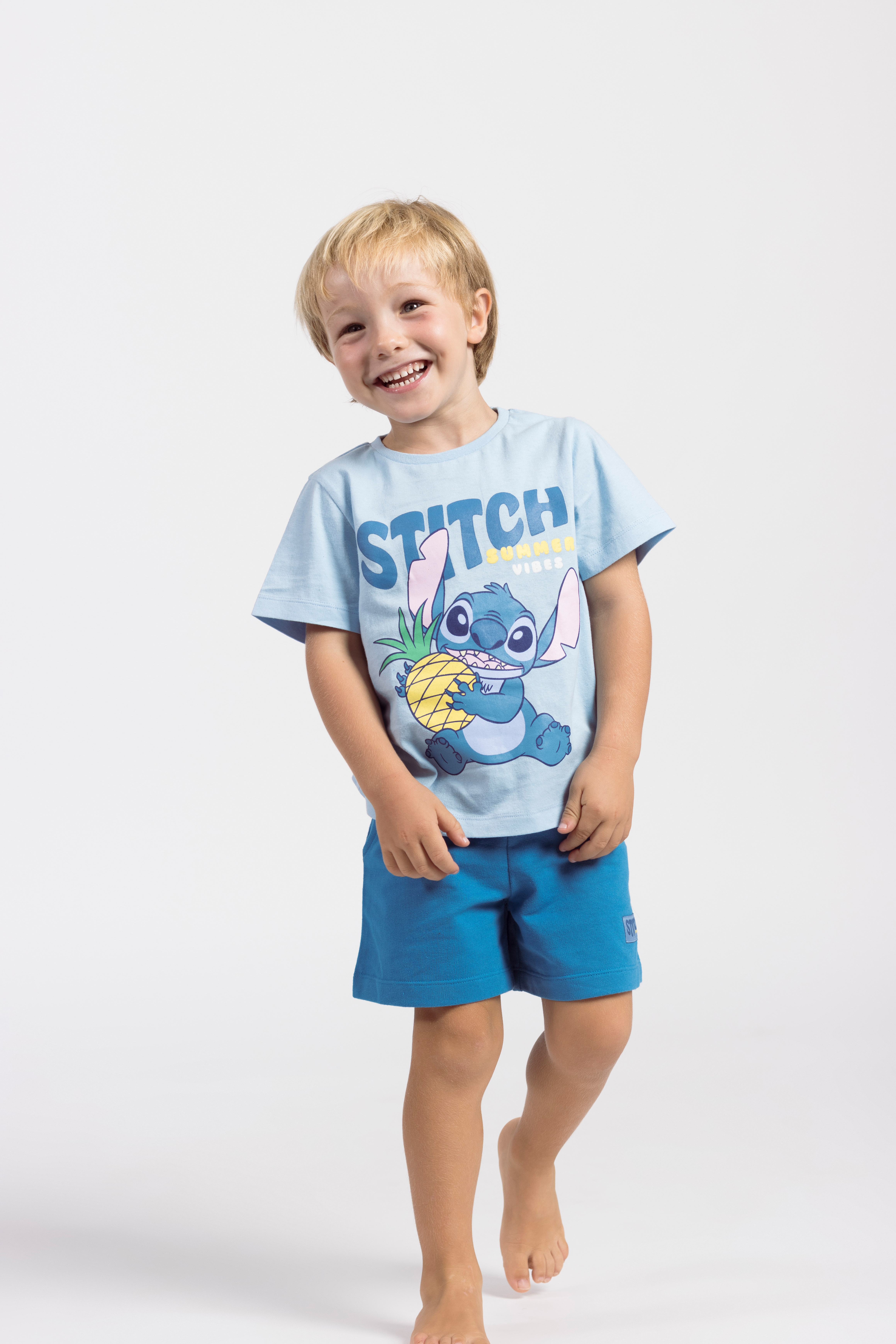 T-Shirt und Shorts, Blau, 116-122