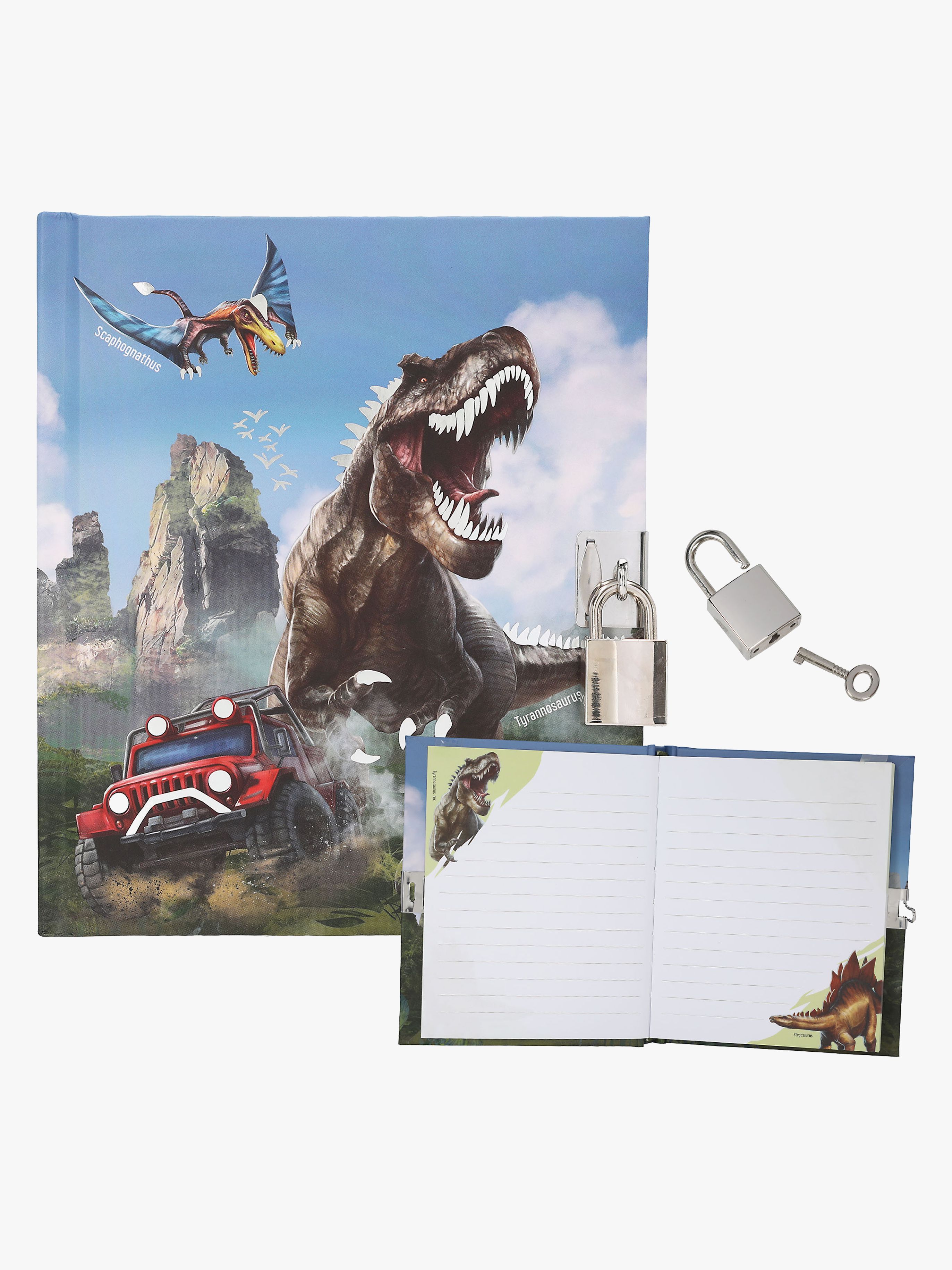 Dino World Tagebuch mit Hängeschloss