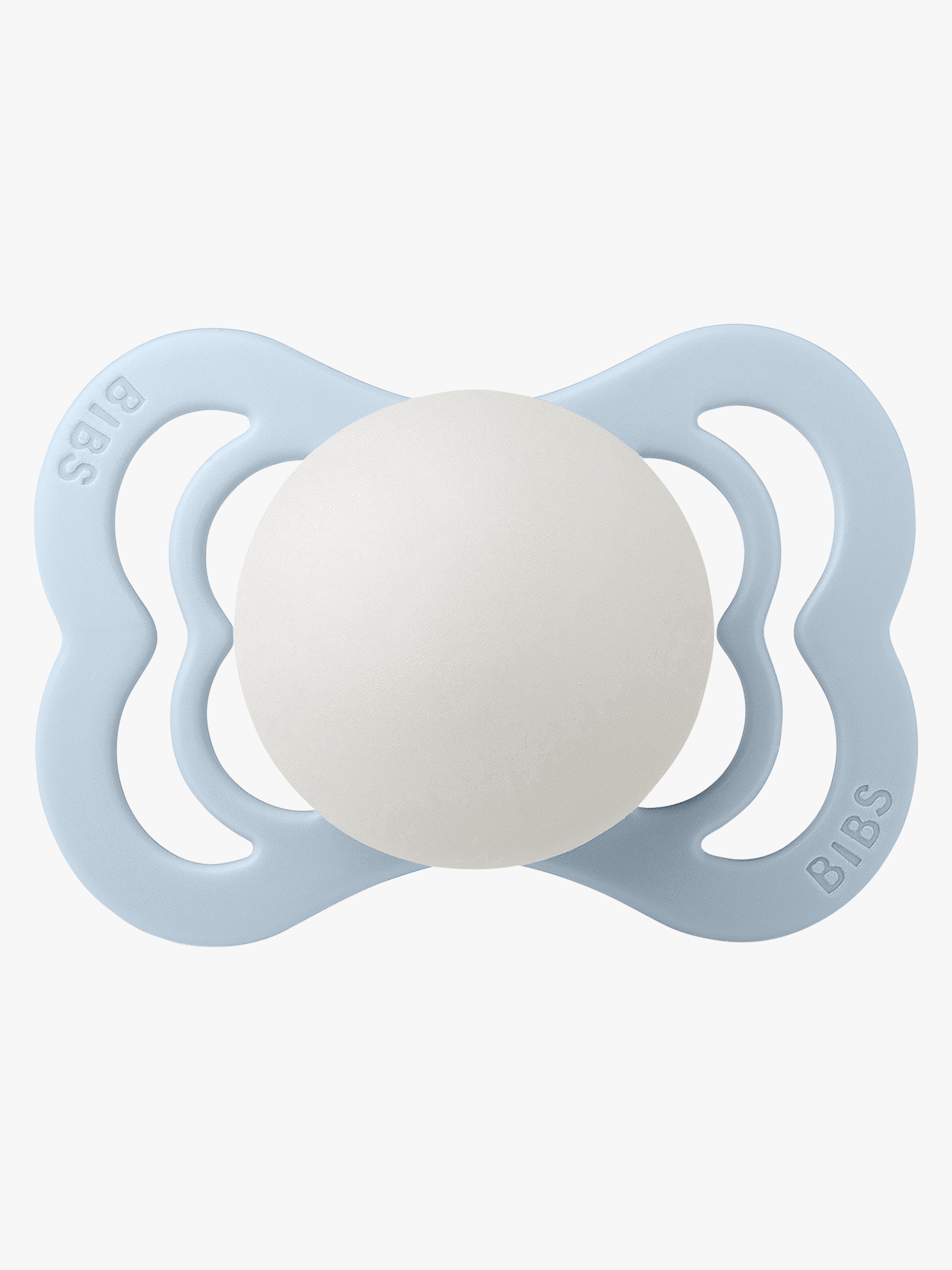 BIBS Supreme Schnuller Silikon Gr. 1, Baby Blue Glow