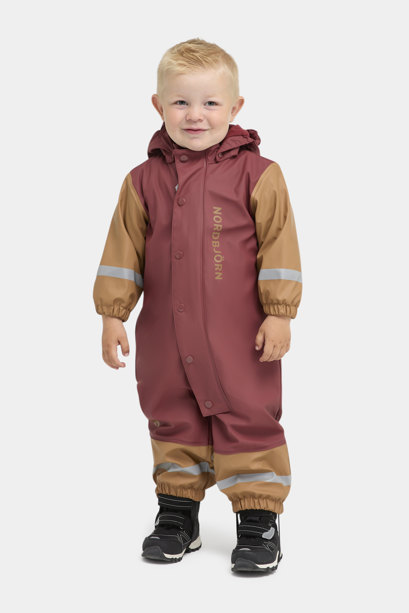 Sju Strömmar Gefütterter Regenoverall, Madder Brown, 86