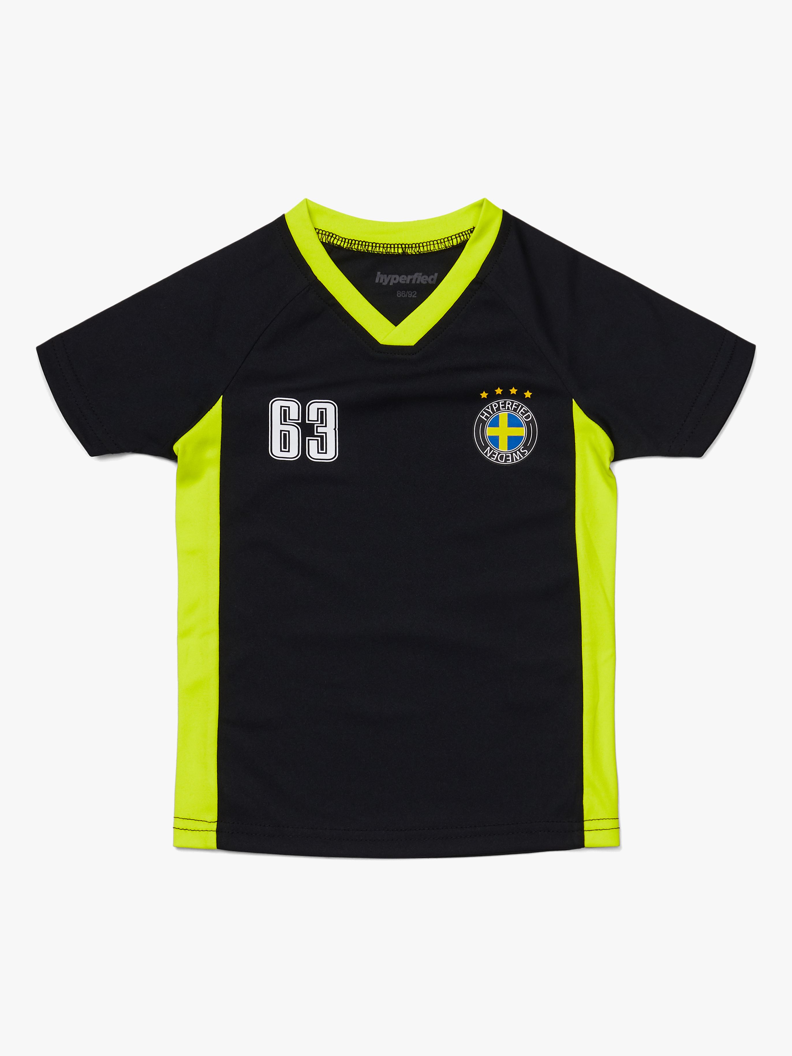 Hyperfied V-Neck Neo Logo T-Shirt, Anthracite 86-92