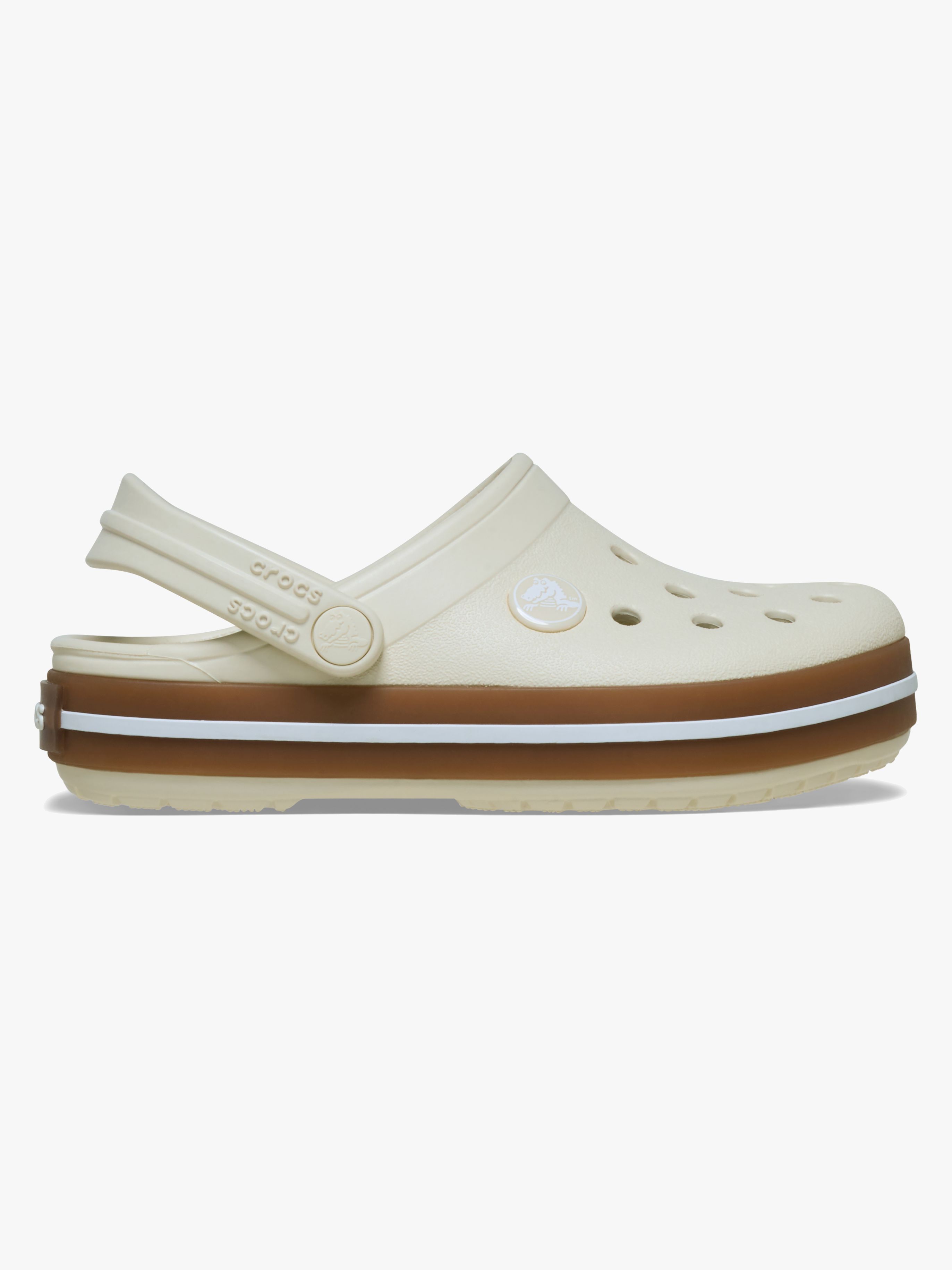 Crocs Crocband Gum Kids Pantoffel, Summit White, 27-28