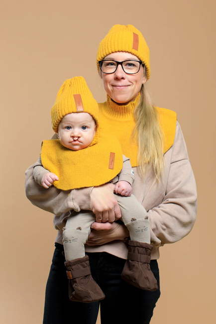 BabyMocs Strickmütze, Gelb