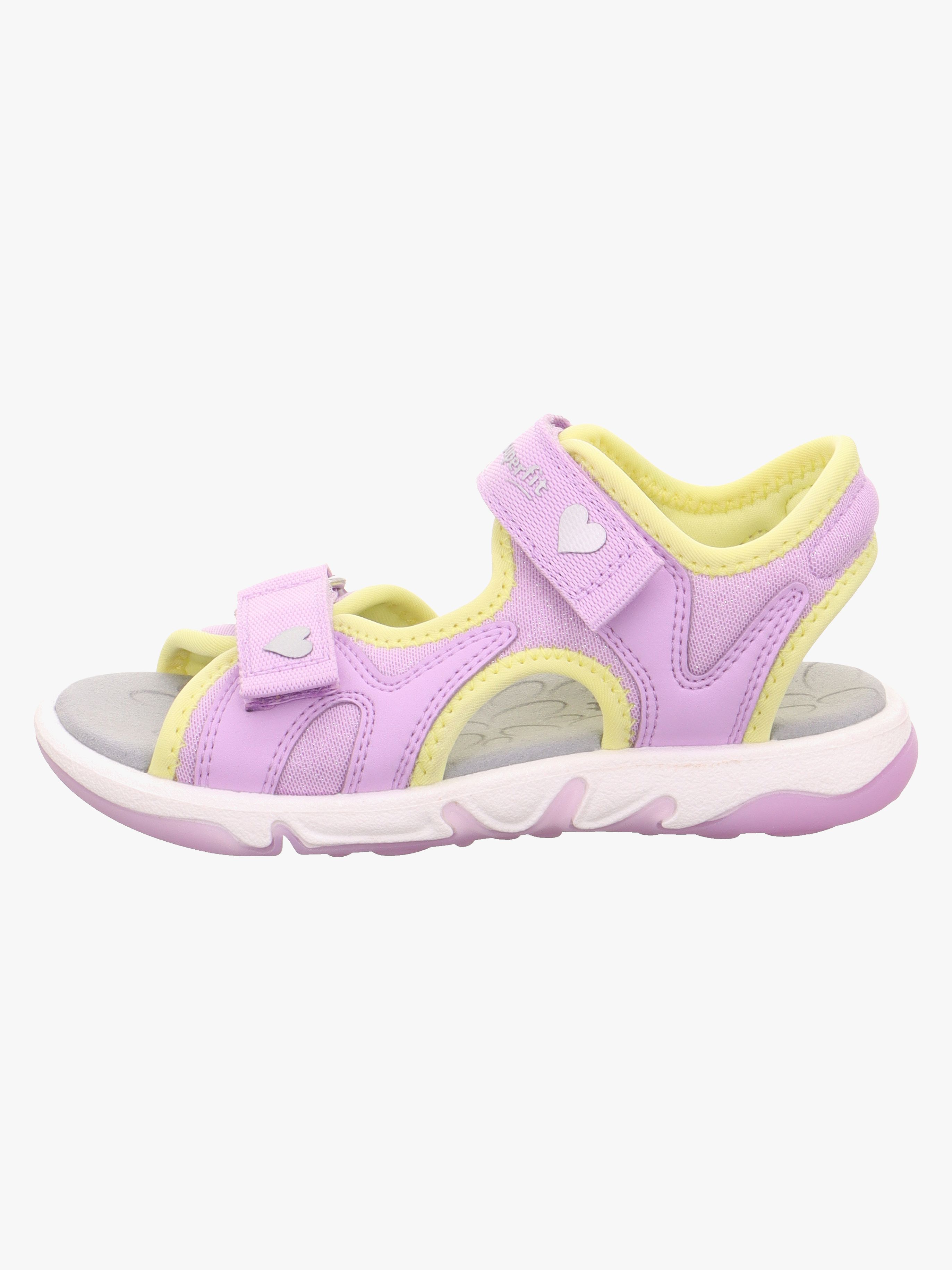 Superfit Pebbles Kinder Sandalen, Purple/Yellow, 28