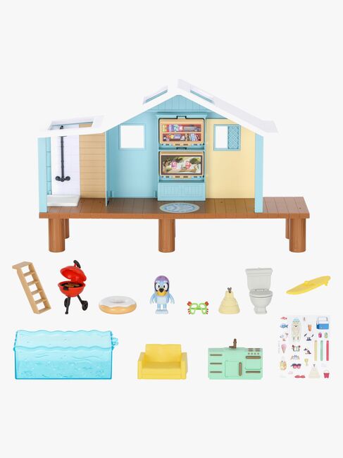 Bluey Strandhaus mit Figur