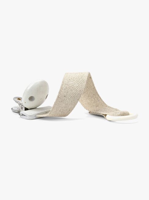 Elodie Schnullerkette Holz, Silver Sheen