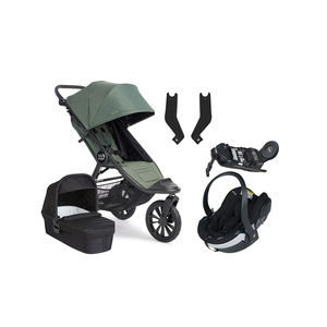 Baby Jogger City Elite 2 Kombikinderwagen inkl. BeSafe iZi Go Modular X2 & Basis, Briar Green/Jet