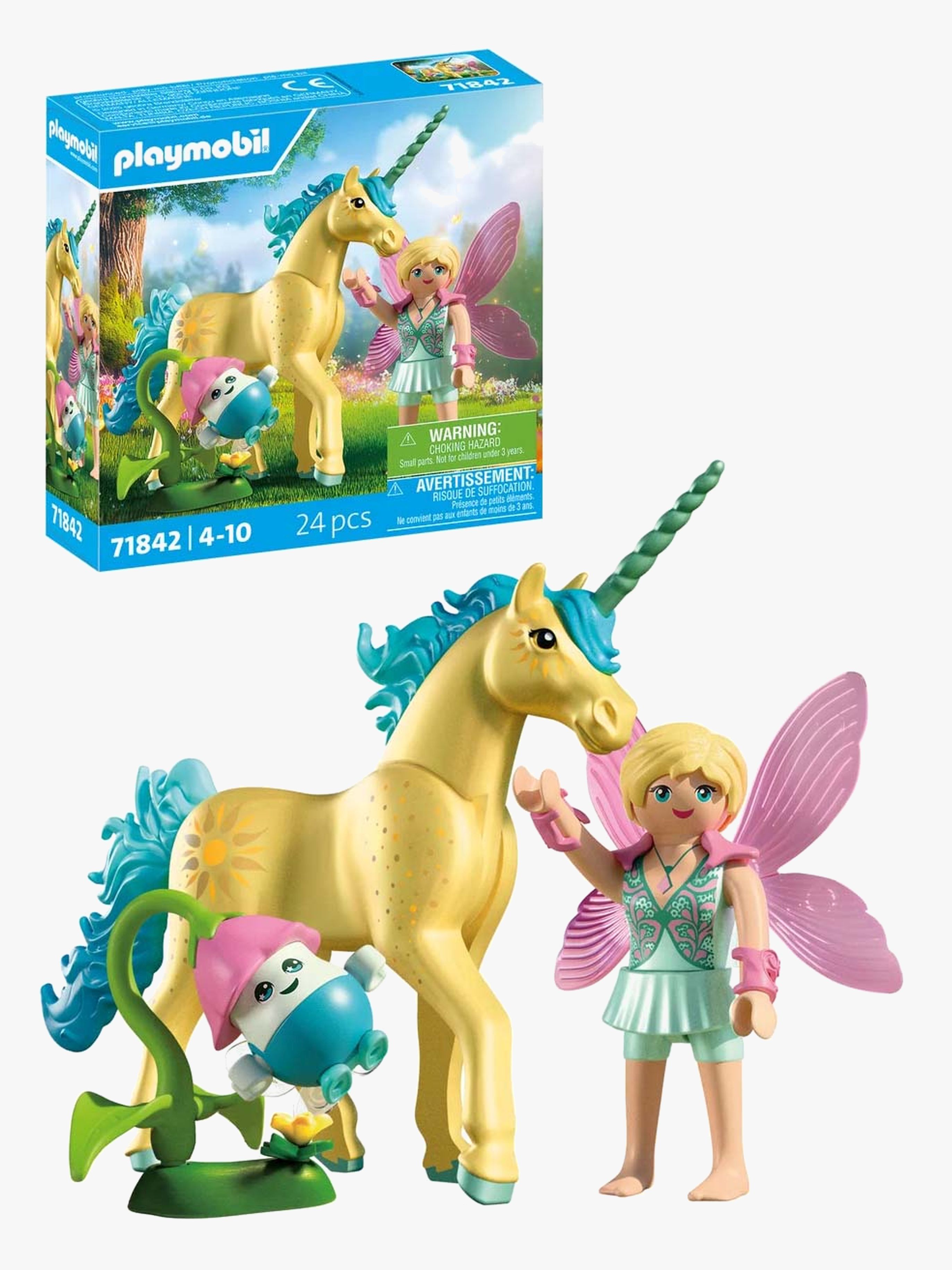 Playmobil Fantasy & Magic 71842 Sammeleinhorn Sonnenscheinblüte mit Fee