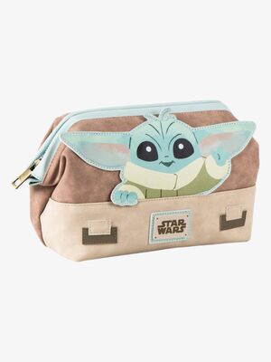 Star Wars The Mandalorian Baby Yoda Kulturbeutel, Beige