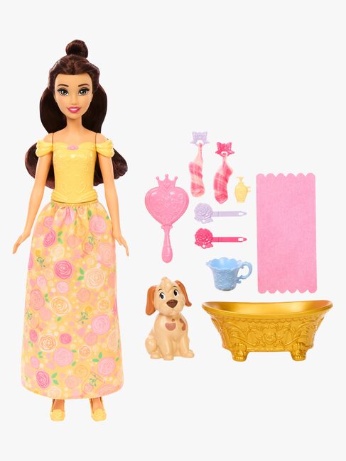 Disney Prinzessinnen Belle Puppe und Hund