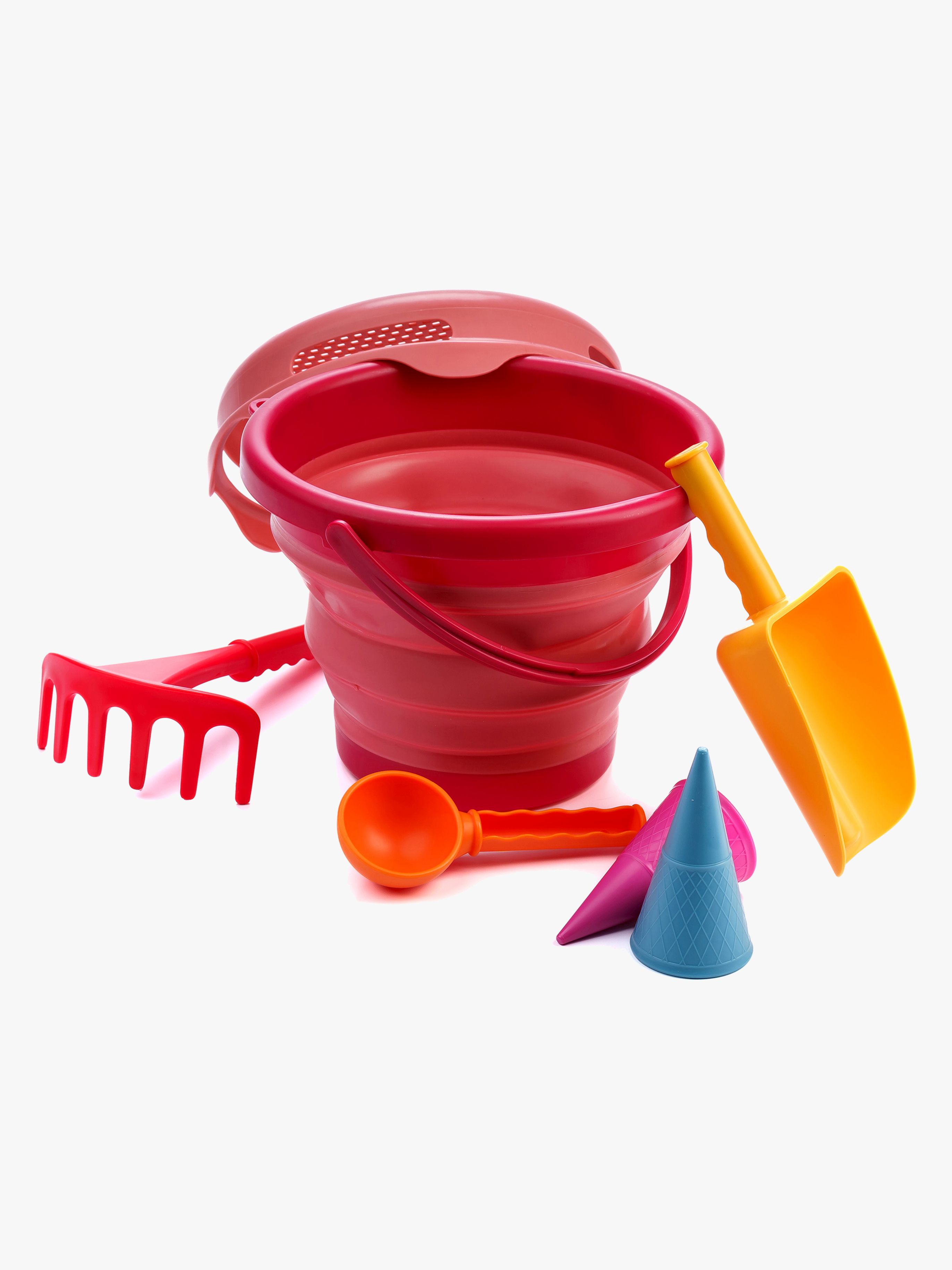 Sandspielzeug-Set 7-in-1, Rot