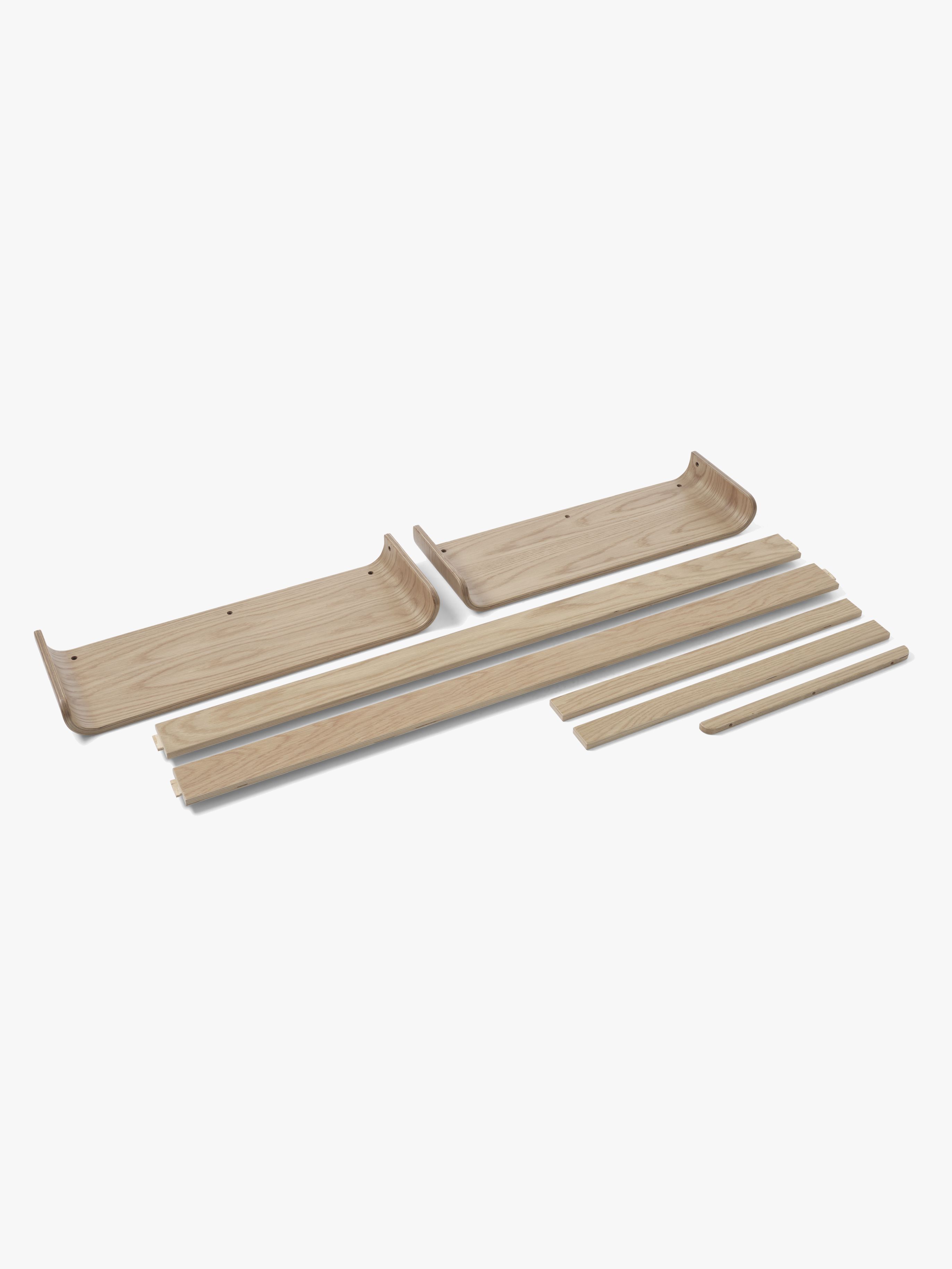 Junior Bettverlängerung Set, Oak Clear lacq