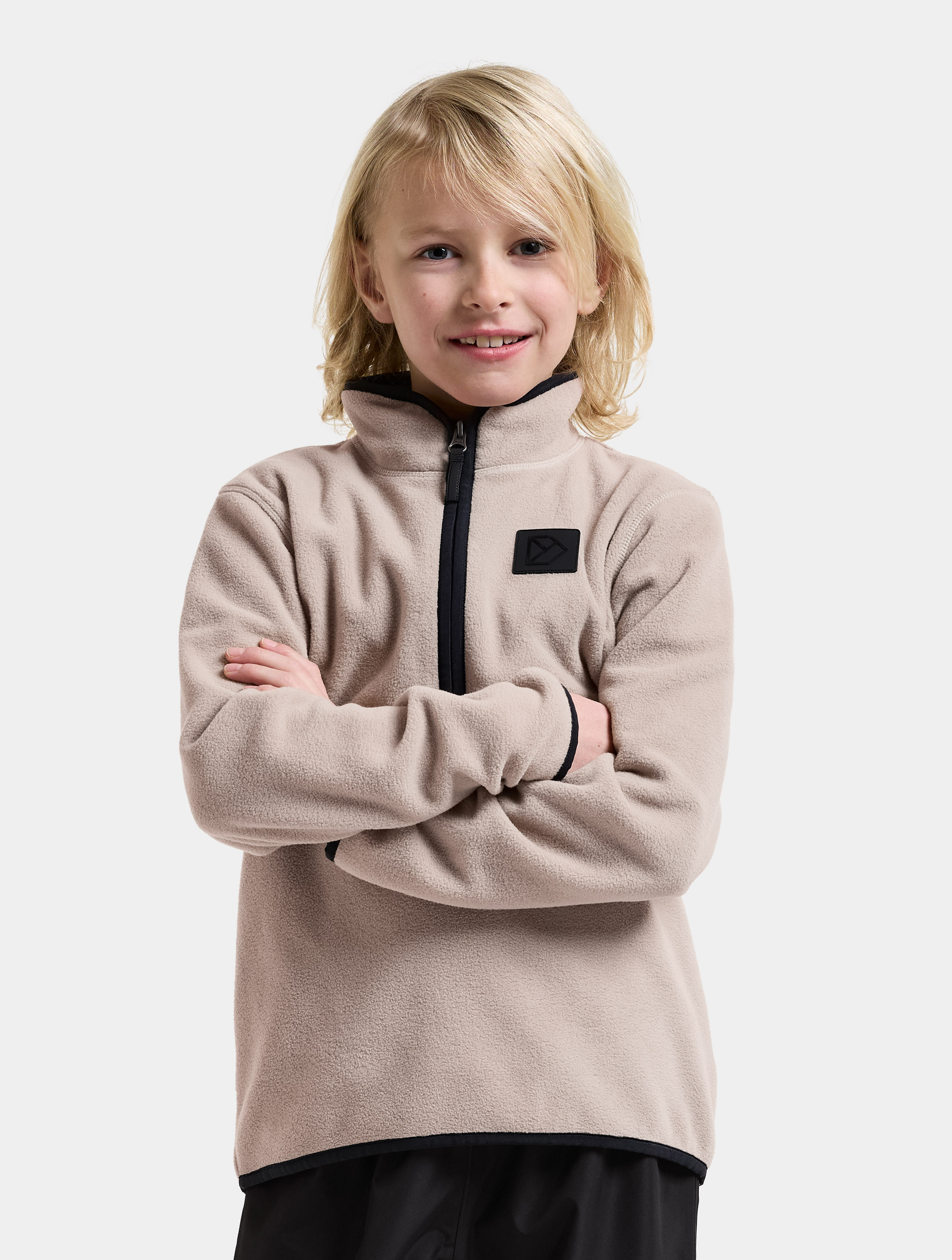 Didriksons Rubi Fleece-Pullover, Beach Beige, 130