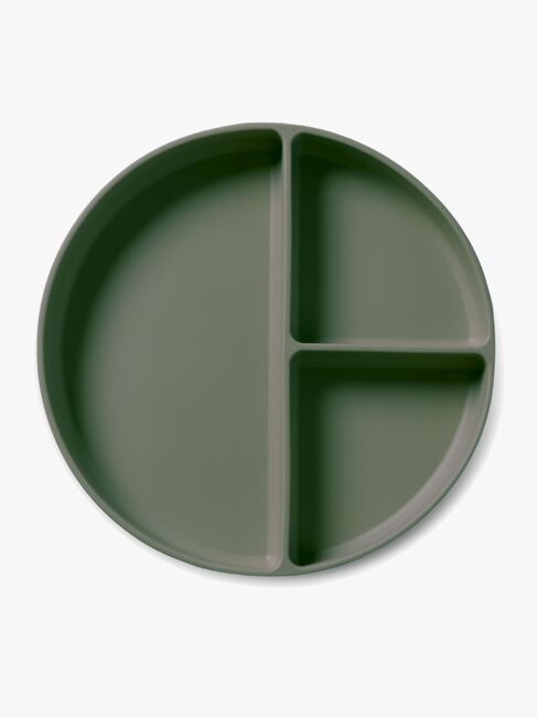 nuuroo Mingo Unterteilter Teller Silikon, Dusty Green