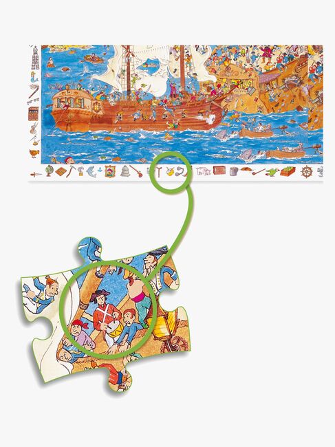 Djeco Observation Puzzle Pirat 100 Teile