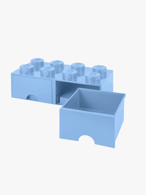 LEGO Aufbewahrungsbox mit Schublade 8, Hellblau