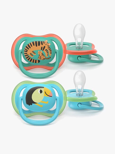 Philips Avent Ultra Air Schnuller 6–18m 2er-Pack, Blau/Türkis