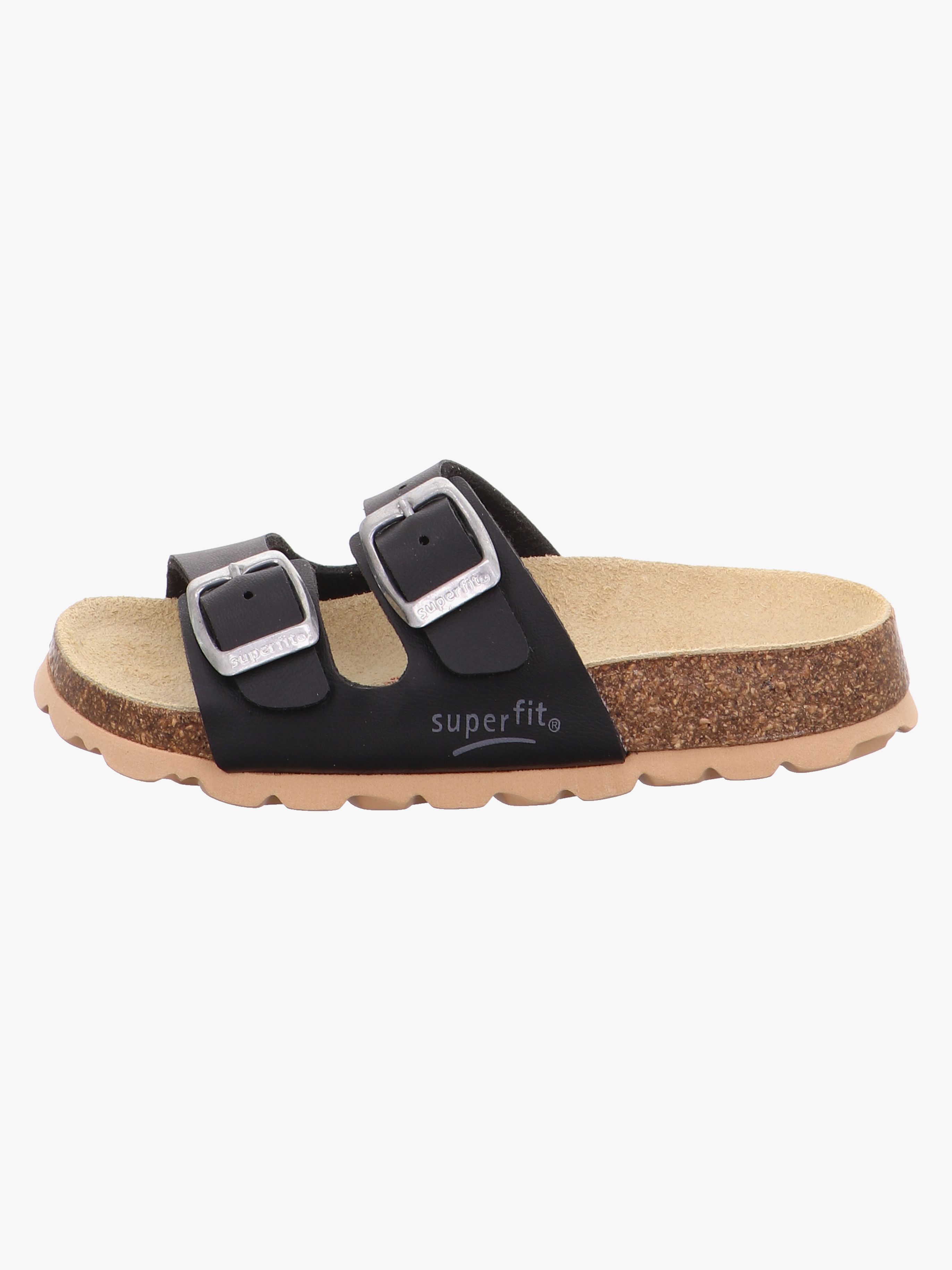 Superfit Fussbett Pantoffeln, Schwarz, 34