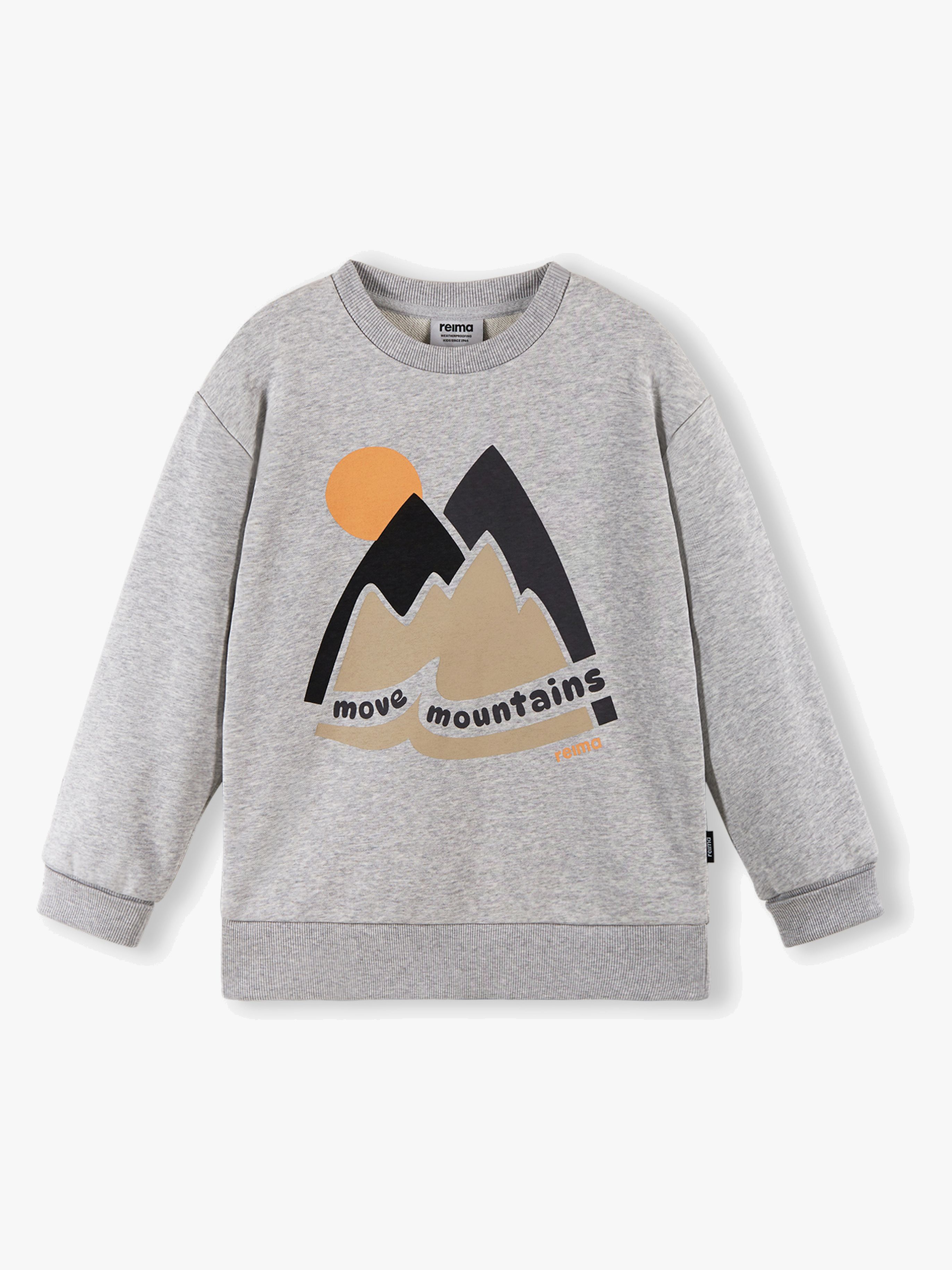 Collari Sweatshirt, Melange Grey, 146-152
