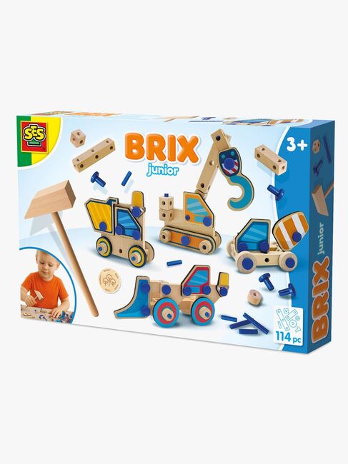 SES Creative Brix Junior Schreinerei-Set Arbeitsfahrzeug