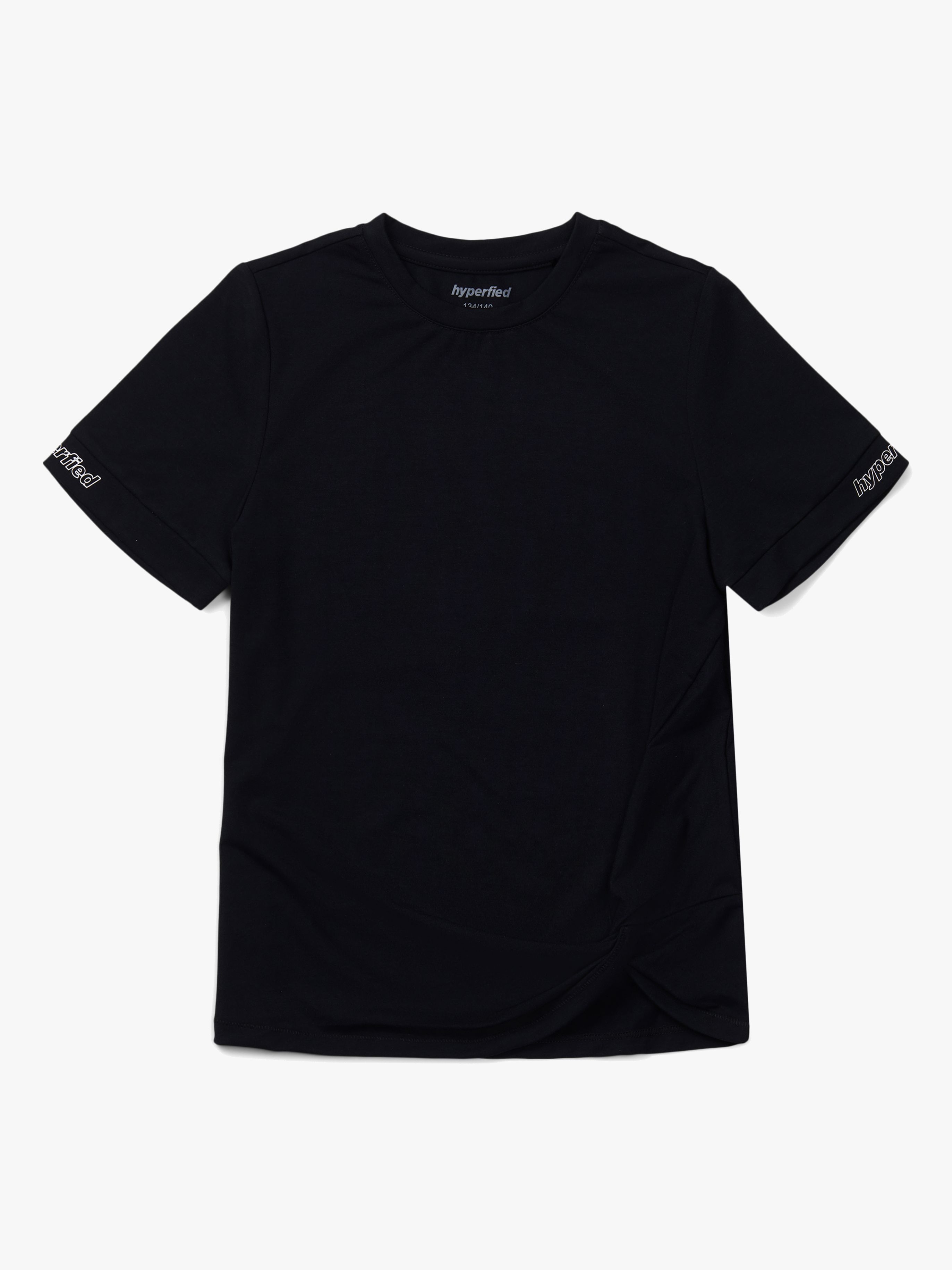 Hyperfied Jersey Knot Logo Top, Anthracite 134–140