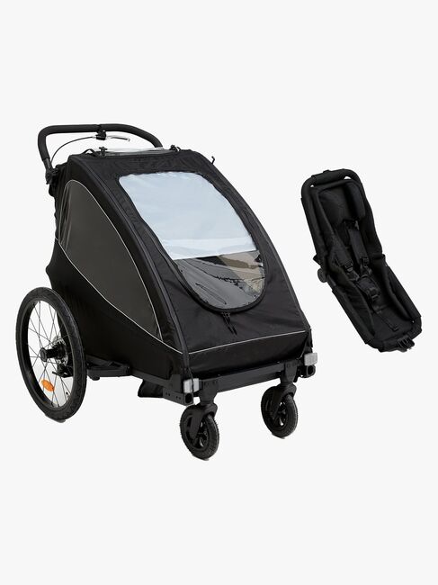 Beemoo Activity Sport Fahrradanhänger Inkl. Newborn Set, Black