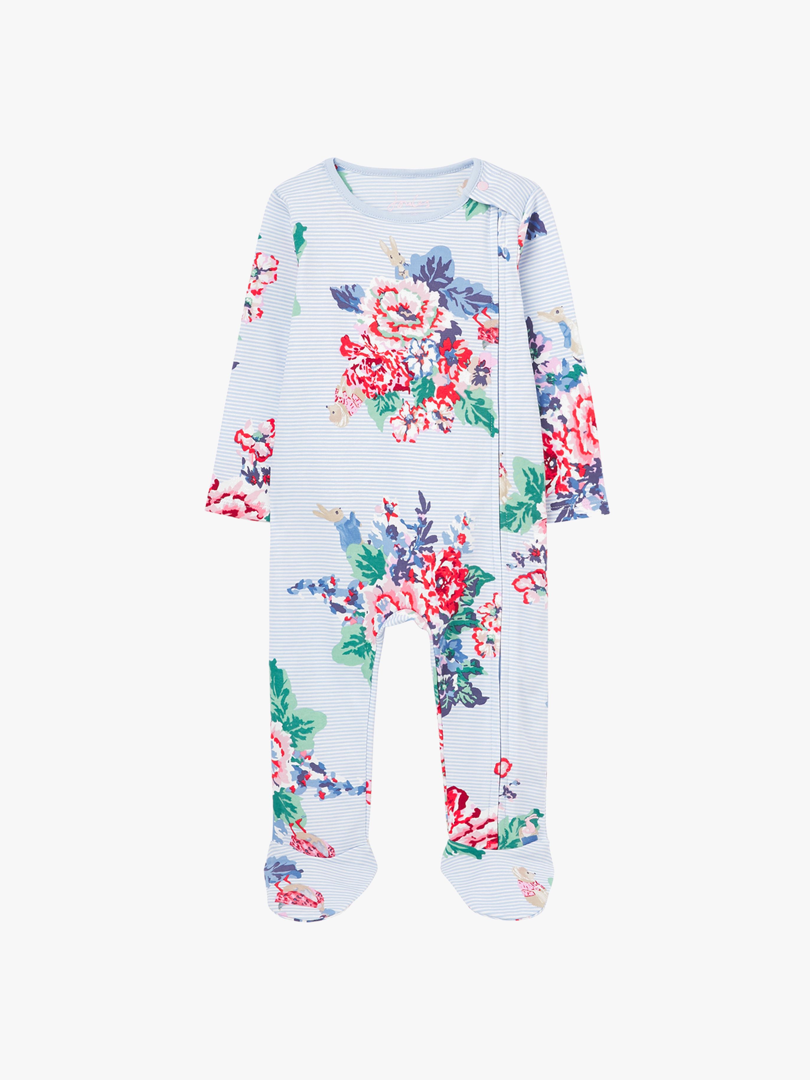 Tom Joules Peter Rabbit Zippy Strampler, White/Cream, 3-6 Monate