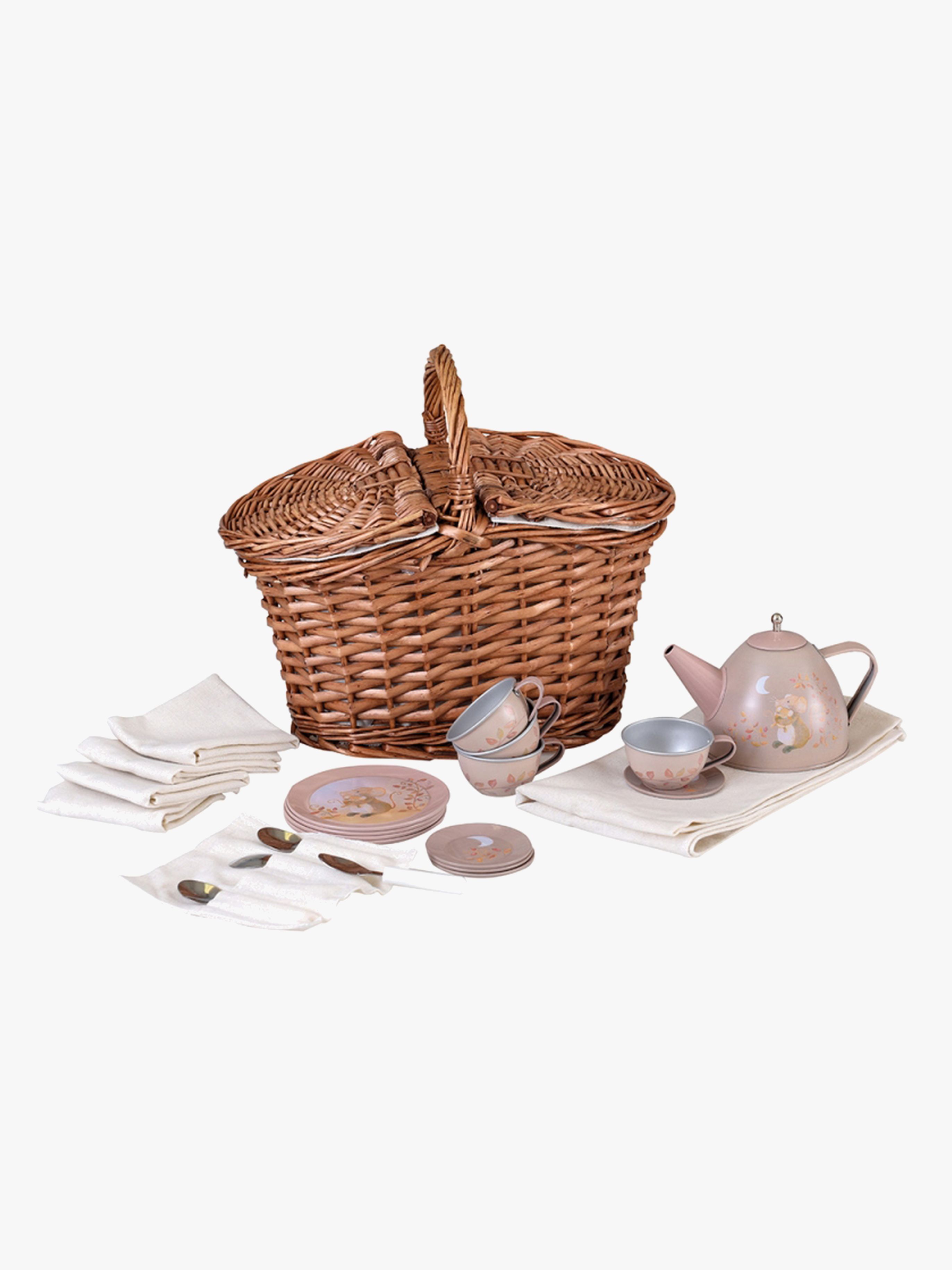 Teeservice Picknickkorb Maus