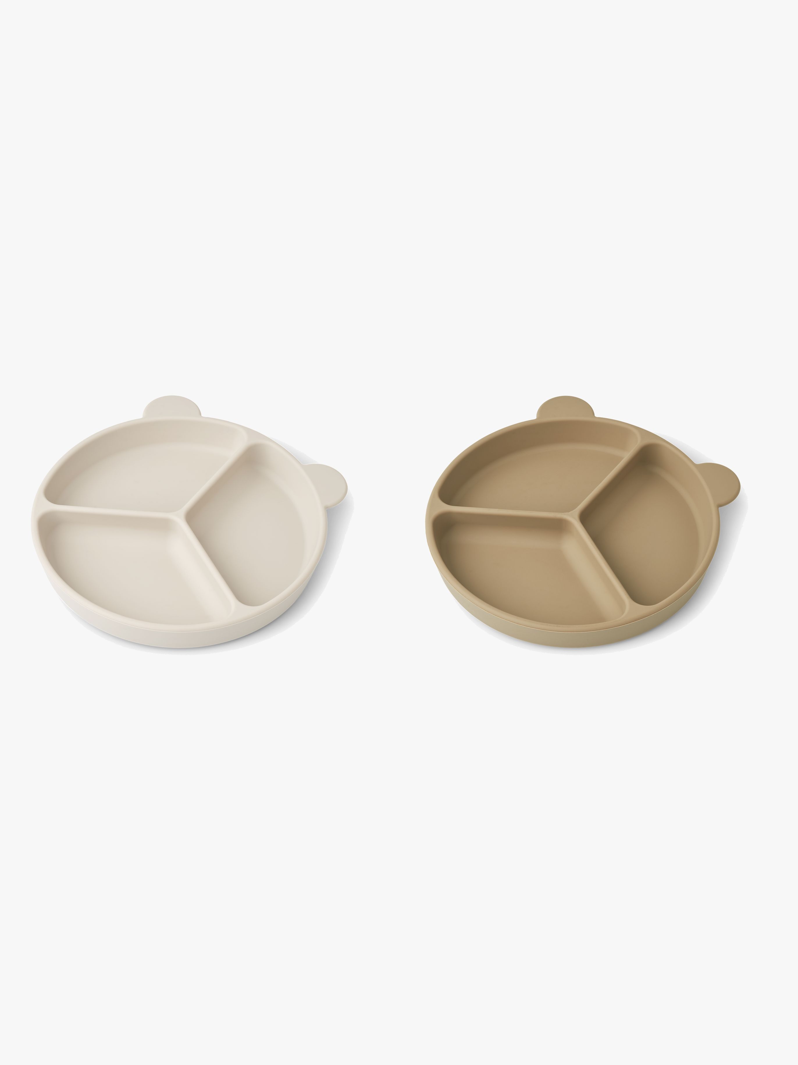 LIEWOOD Stacy Unterteilter Teller 2er-Pack, Sandy/Oat