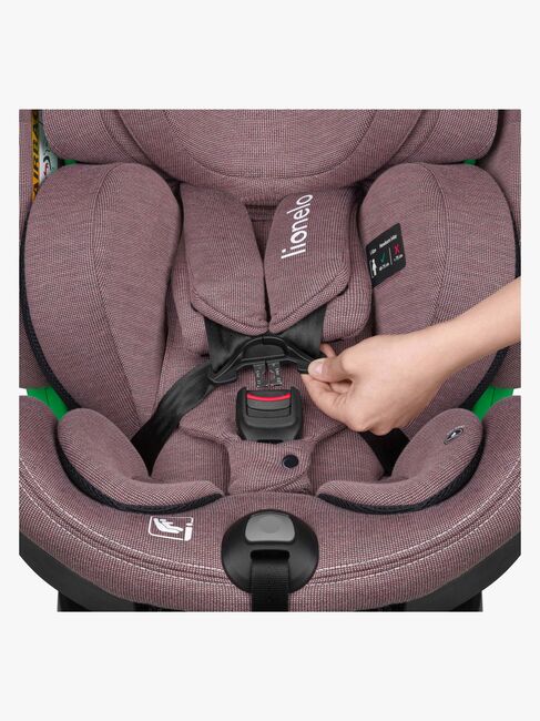 Lionelo Harmony i-Size Kindersitz, Pink Mauve Bamboo