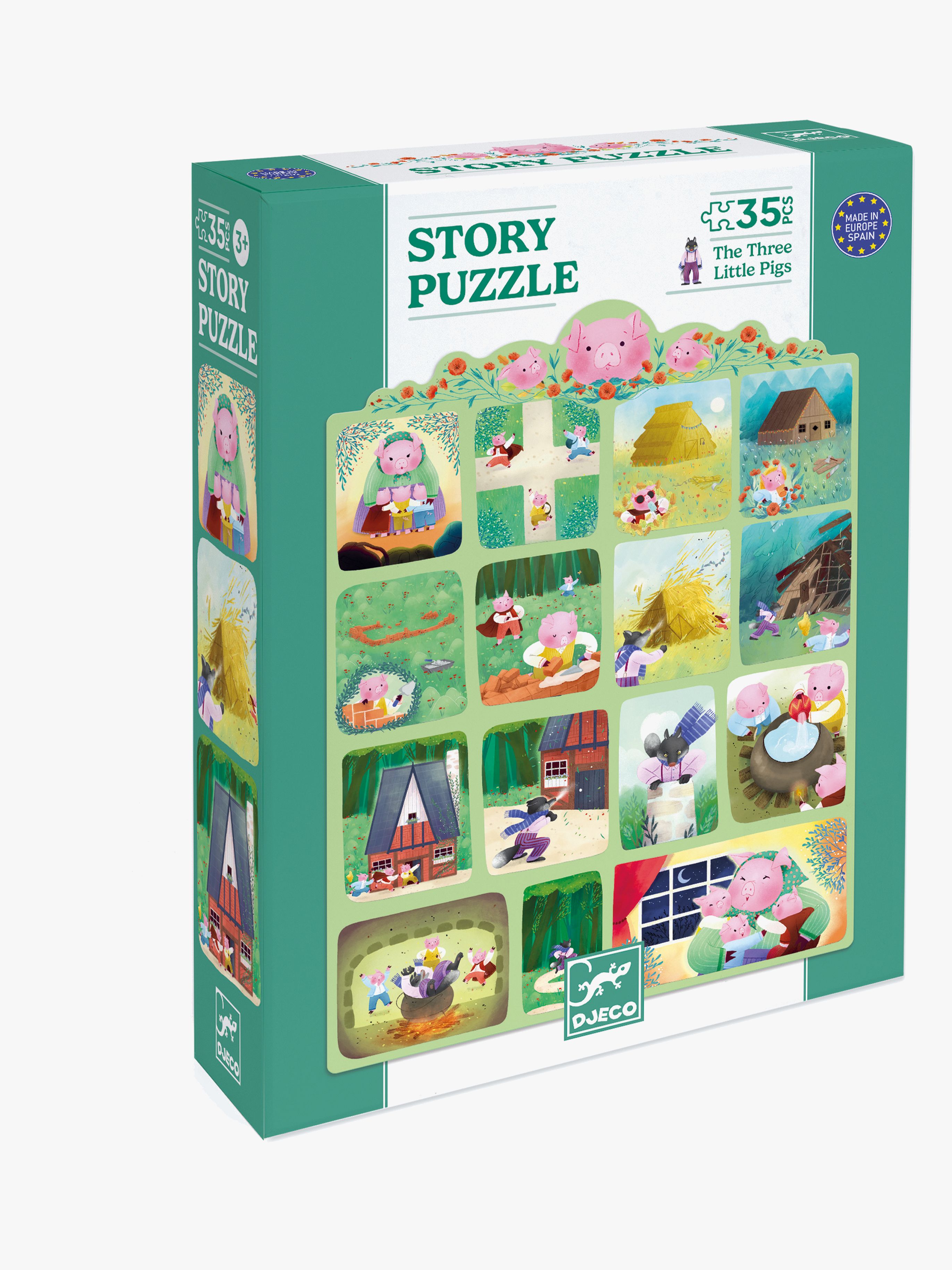 Puzzle-Set Die drei kleinen Schweinchen 35 Teile