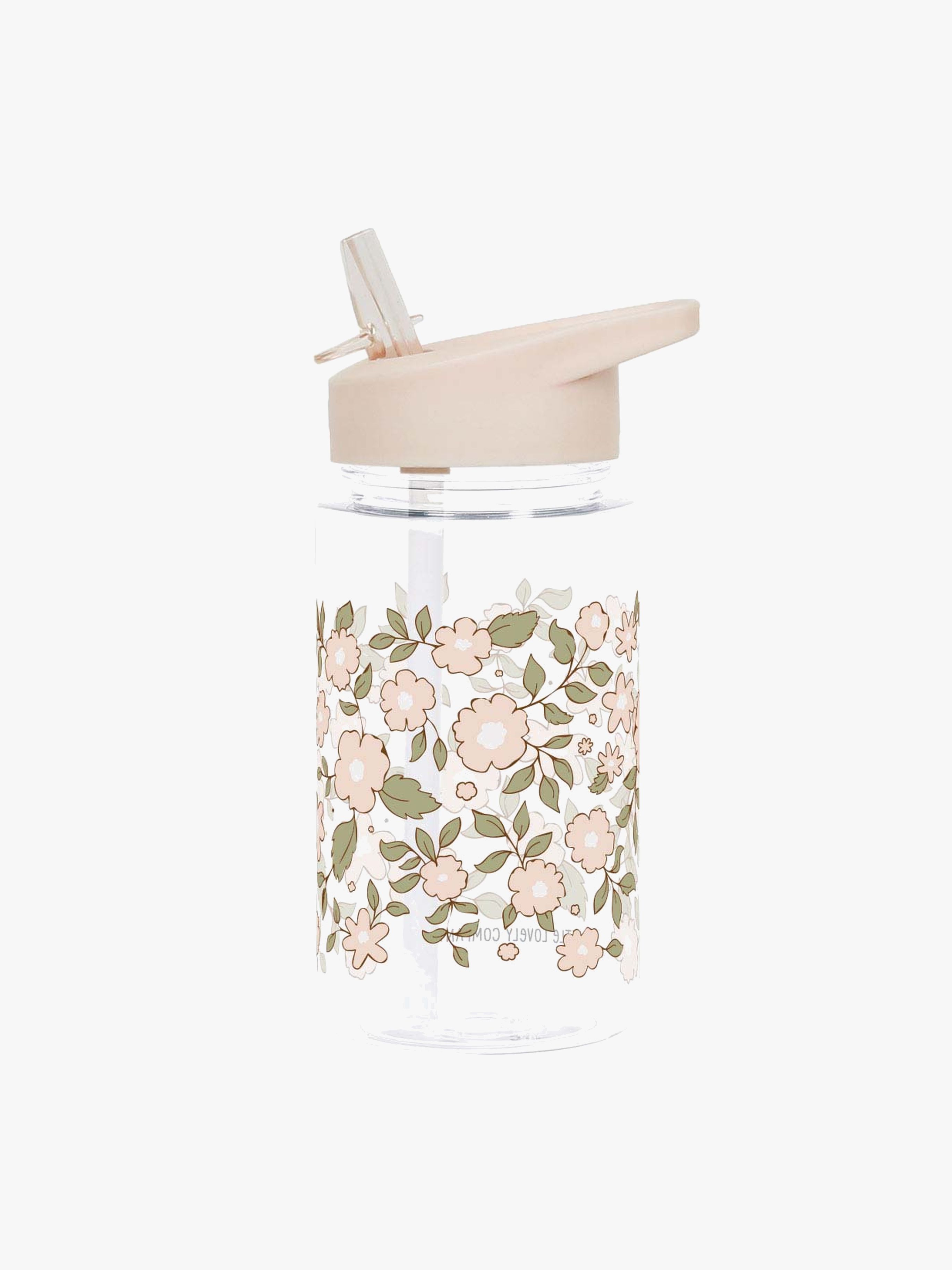 Trinkflasche, Blüten / Rosa